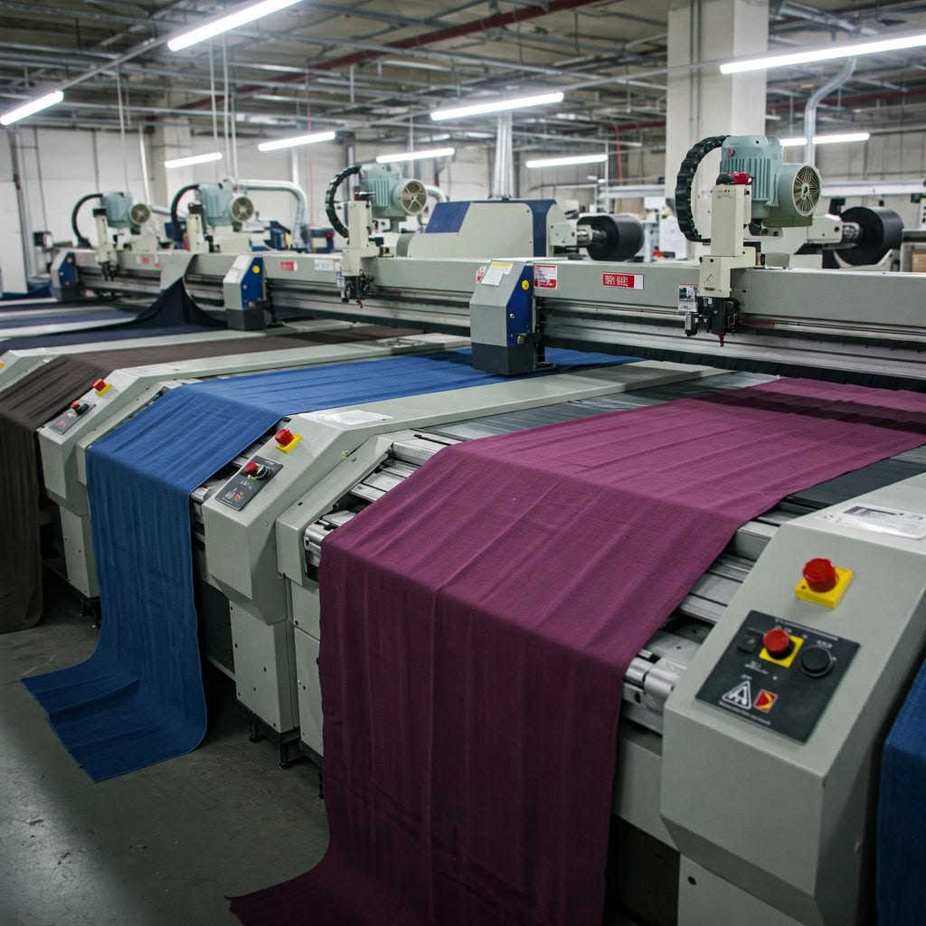 Precision fabric cutting table